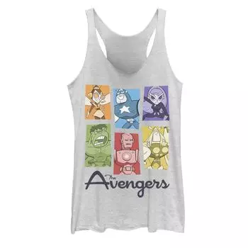 Майка на бретельках с цветной вставкой в стиле ретро в стиле поп-музыки Marvel The Avengers для юниоров Licensed Character