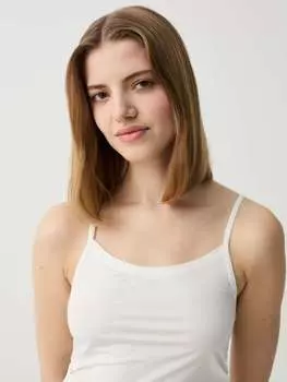 Майка на бретельках-спагетти Ovs, цвет optical white