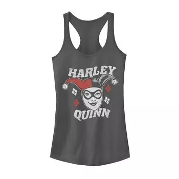 Майка на бретелях с большим лицом для юниоров DC Comics Batman Harley Quinn Licensed Character