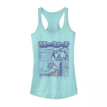 Майка на бретелях с портретными вставками в стиле аниме «Звездные войны Дарта Вейдера» для юниоров Star Wars