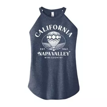 Майка на бретелях с высоким воротником и графическим рисунком для юниоров California Licensed Character, синий