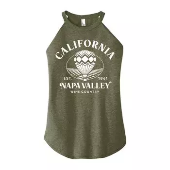 Майка на бретелях с высоким воротником и графическим рисунком для юниоров California Licensed Character, зеленый