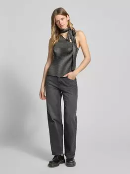 Майка на одной бретельке модель «Иза» WEEKDAY, черный