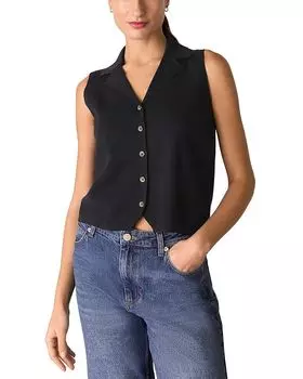 Майка на пуговицах "Maisie" Whistles, синий