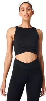 Майка на весь день с запахом на талии Sweaty Betty, черный