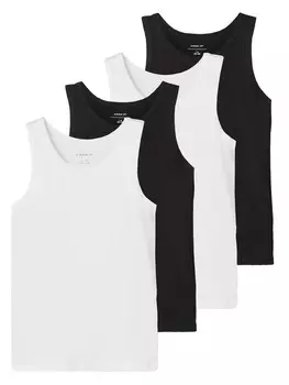 Майка NAME IT, черный/белый