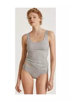 Майка Natural Comfort, широкие бретели, женская CALIDA, цвет Grey Melange