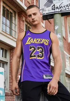 майка НБА Los Angeles Lakers Lebron James Nike, цвет field purple
