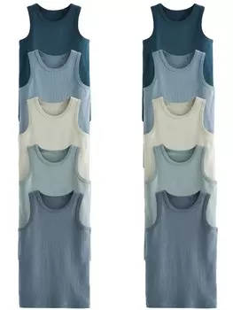 Майка Next, цвет Blue/Light blue/Stone