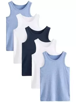 Майка Next, цвет Navy/Light blue/White