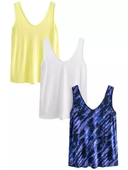 Майка Next Top, цвет blue/yellow/white