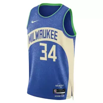 Майка Nike Dri-FIT NBA Swingman Jersey 2023/24 City Edition 'Milwaukee Bucks Giannis Antetokounmpo', синий