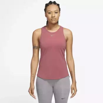 Майка Nike "DRI-FIT ONE LUXE WOMEN'S STANDARD FIT TANK", цвет Adobe Reflec