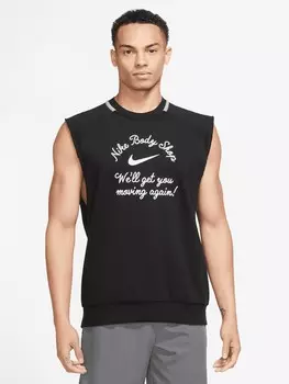 Майка Nike M NK DF SL FLC DYE TOP, черный