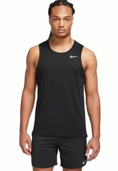 Майка Nike MILER TANK, цвет Black/Silver