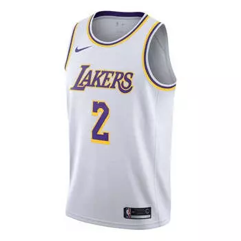 Майка Nike NBA Basketball Jersey/Vest Los Angeles Lakers Lonzo Ball 2 White, белый