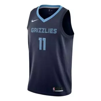 Майка Nike NBA Casual Sports Basketball Vest SW Fan Edition Memphis Gray Memphis Grizzlies 11 Navy Blue, синий
