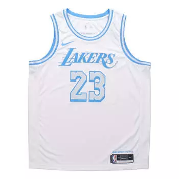 Майка Nike NBA City Edition Lakers LeBron James Dri-FIT Swingman Jersey Vest Mens White, белый