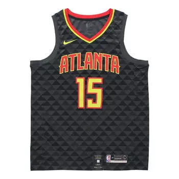 Майка Nike NBA Jersey Team limited SW Fan Edition Large Atlanta Hawks Vince Carter No. 15 Basketball Jersey/Vest Black, черный