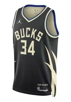 Майка Nike NBA MILWAUKEE BUCKS NBA DF SWINGMAN STATEMENT, цвет Black/Antetokounmpo G