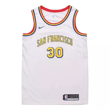 Майка Nike NBA Retro limited Jersey SW Fan Edition Golden State Warriors Curry 30 White, белый