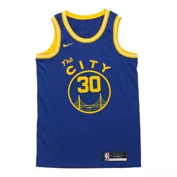 Майка Nike NBA Swingman Jersey Golden State Warriors Classic Edition 2020 Blue/Yellow, синий
