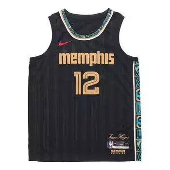 Майка Nike NBA x Ja Morant Memphis City Edition Basketball Jersey 'Black Yellow', черный