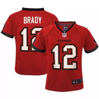 Майка Nike Tom Brady Red Tampa Bay Buccaneers для малышей Nike