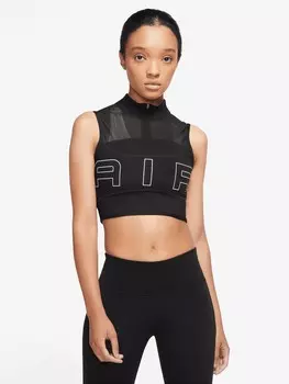 Майка Nike W NK DF AIR CROP, черный