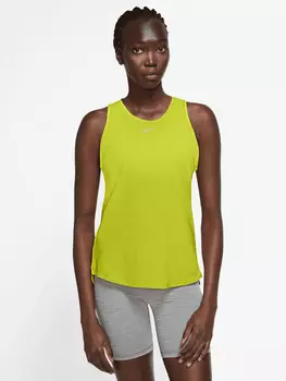 Майка Nike W NK ONE LUXE DF STD, зеленый