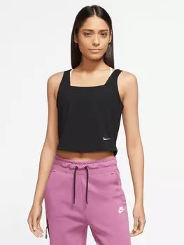 Майка Nike W NSW JRSY CAMI, черный