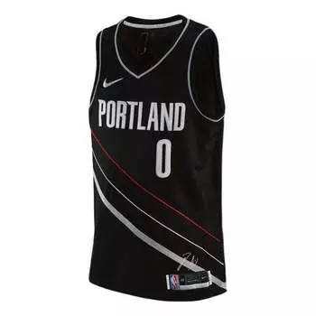 Майка Nike x NBA Portland Trail Blazers Icon Edition Jerseys 'Damian Lillard 0', черный