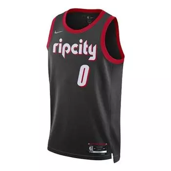 Майка Nike x NBA Portland Trail Blazers Jerseys 'Damian Lillard 0', черный