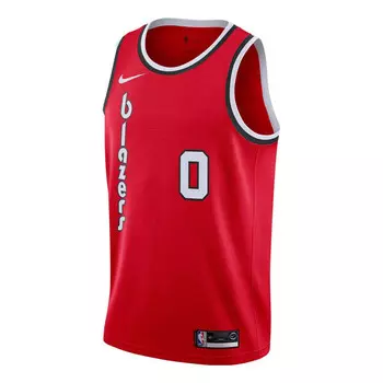 Майка Nike x NBA Portland Trail Blazers Jerseys 'Damian Lillard 0', красный