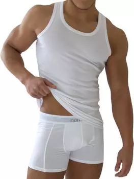 Майка normani 5 Stck Herren Feinripp Wei, белый