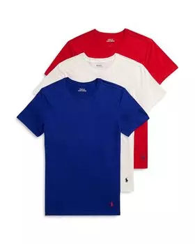 Майка облегающего кроя с круглым вырезом, упаковка из 3 шт Polo Ralph Lauren, мультиколор