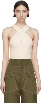 Майка Off-White из органического хлопка Vejas Maksimas