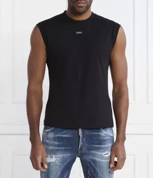 Майка Off White Regular Fit, черный