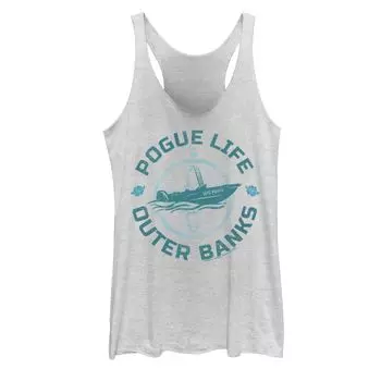 Майка Outer Banks для юниоров Rogue Life синего оттенка с графическим рисунком и портретом Licensed Character