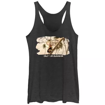 Майка Outer Banks для юниоров с флагом Racerback Poguelandia Licensed Character, цвет Black Heather