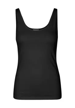 Майка, овальный вырез, широкие бретели, для женщин VERO MODA, черный