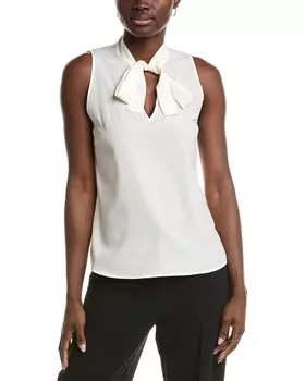 Майка Peserico из смеси шелка, белый