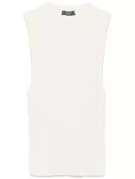 Майка Peserico в мелкий рубчик, серый