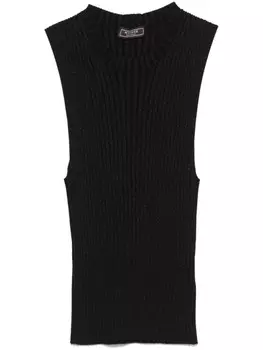 Майка Peserico в рубчик, черный