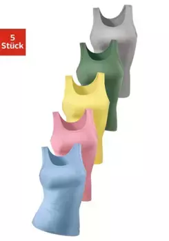 Майка petite fleur (5 шт.), изготовлена из мягкой качественной двойной резинки, майка, майка, зеленый