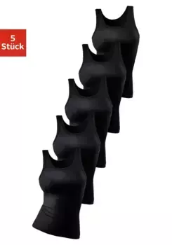 Майка petite fleur (5 шт.), изготовлена из мягкой качественной двойной резинки, майка, майка, черный