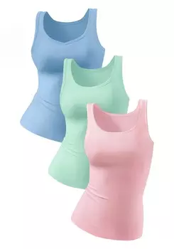 Майка PETITE FLEUR Achselhemd, цвет blau, ros, mint