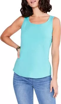 Майка Petite Shirt Tail Perfect Tank NIC+ZOE, цвет Aqua