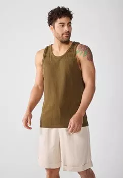 Майка Pier One, темно-оливковый