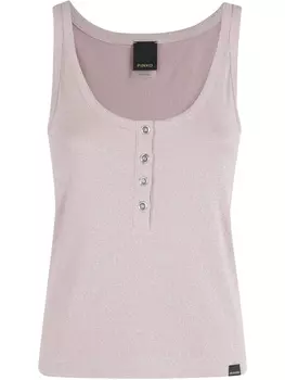 Майка PINKO металлизированного плетения, розовый